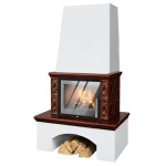 Kachlová kamna ABX Lombardie exklusive, Hnědá